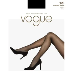 vogue sensual touch 20 strømpebuks Sort