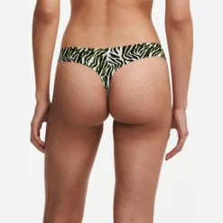 chantelle soft stretch string trusse multico zebra print
