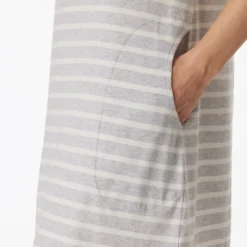 schiesser natkjole m. kort ærme silver grey melange