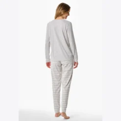 schiesser pyjamas silver grey melange