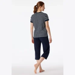 schiesser pyjamas m. 3/4 buks nightblue