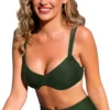 wiki adjustable bikini top olive