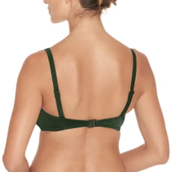 wiki bandeau bikini top olive