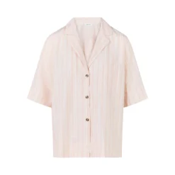 chantelle myth shirt short sleeves jacquard pink