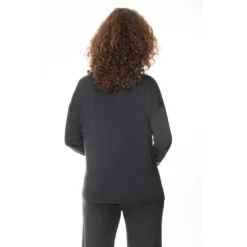 mey pure chic t shirt m. langt Ærme thunder grey