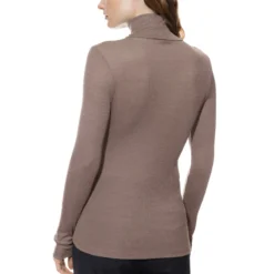 mey wool love t shirt m. turtleneck deep taupe