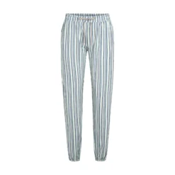lady avenue bamboo pyjamas blue/grey stripe