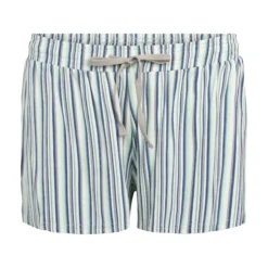 lady avenue bamboo top og shorts nattøj blue/grey stripe