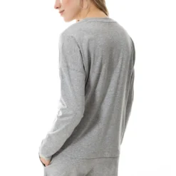 mey yona t shirt m. langt ærme grey melange