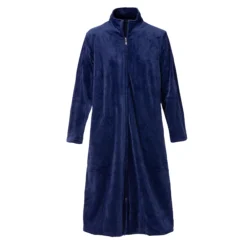 Trofe Fleece Kåbe m. Lynlås Blue