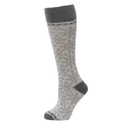 Trofe Uld Strømpe m. mønster Grey