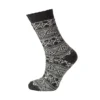 Trofe Uld Strømpe m. mønster Mørk grå
