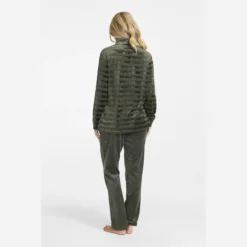 Damella Velour Hjemmedragt Dark Olive