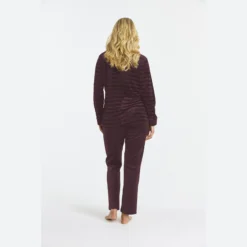 Damella Velour Hjemmedragt Dark Plum