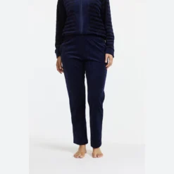 Damella Velour Hjemmedragt Navy