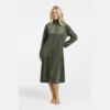 Damella Velour Kåbe m. lynlås Dark Olive