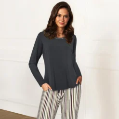 Lady Avenue Soft Bamboo - Pyjamas Charcoal