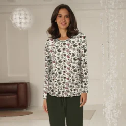 Lady Avenue Soft Bamboo - Pyjamas Forrest Flower