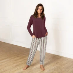 Lady Avenue Soft Bamboo - Pyjamas Plum2