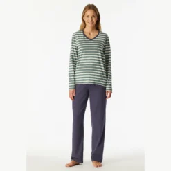 Schiesser Pyjamas Mineral Green
