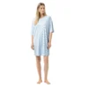Mey Simple Stripes Bigshirt m. Kort ærme Alice Blue