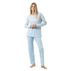 Mey Simple Stripes Pyjamas Alice Blue