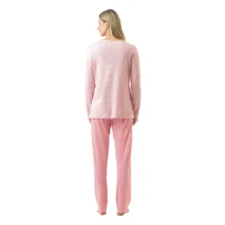 Mey Simple Stripes Pyjamas Bridal Rose Zoom