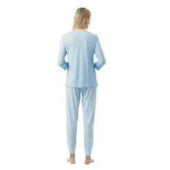 Mey Simple Stripes Pyjamas m. 78 ben Alice Blue Bagfra