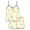 Trofe Romance Pyjamas m. Shorts Gul