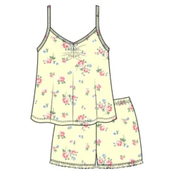 Trofe Romance Pyjamas m. Shorts Gul