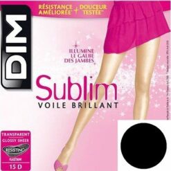 DIM Sublime Brillant strømpebukser Sort